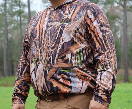 Rum Gully Gear Camo Performance Hoodie