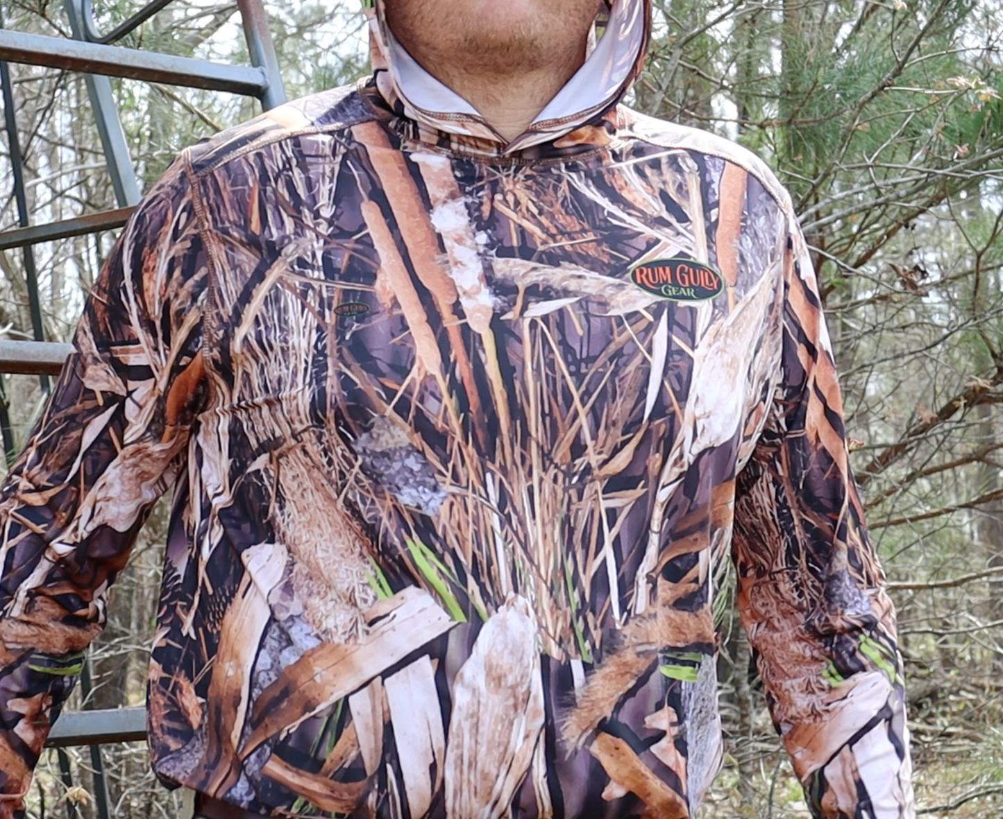 Rum Gully Gear Camo Performance Hoodie